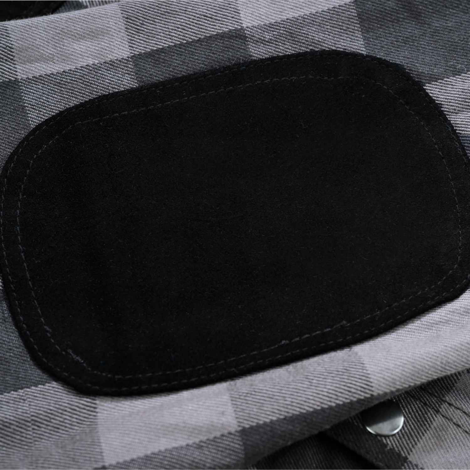 Gray Thread Men's Motorcycle Flannel Shirt