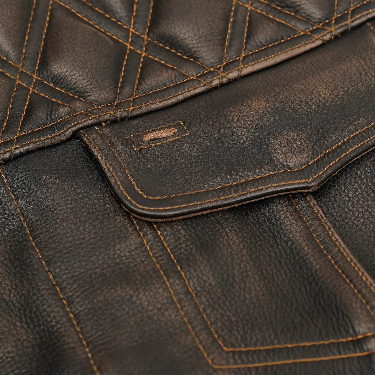 Harley Knight Lowcut Men's motorcycle Leather Vest