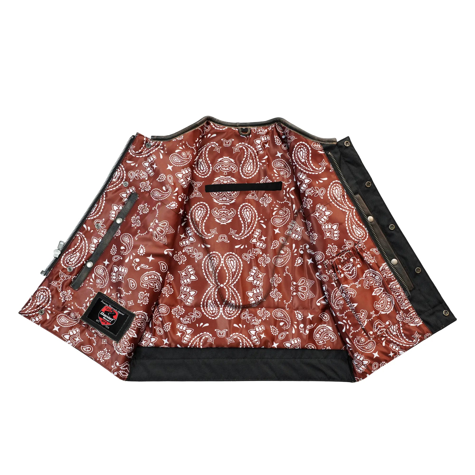 Harley Knight Lowcut Men's motorcycle Leather Vest