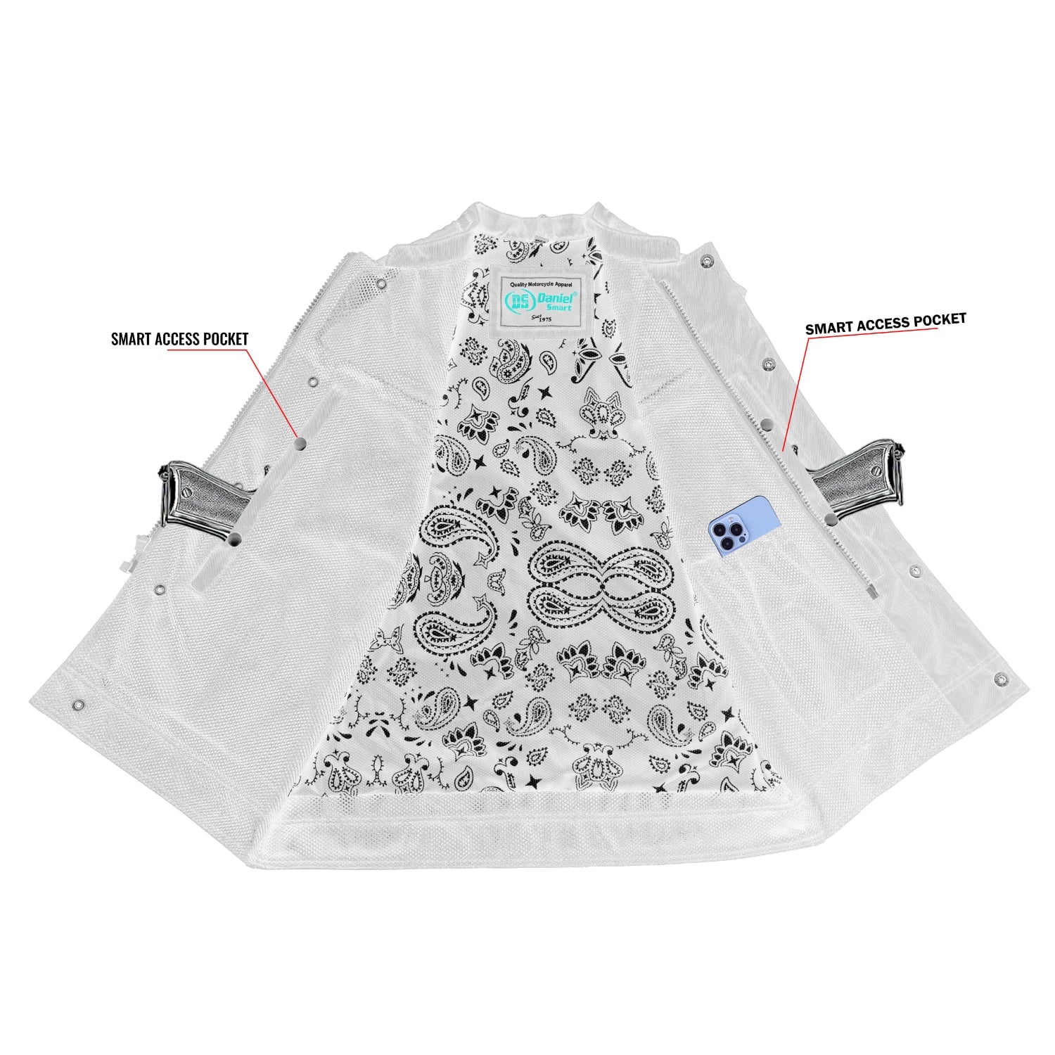 Hell Hound™ Men’s Summer Spark Motorcycle Mesh Vest