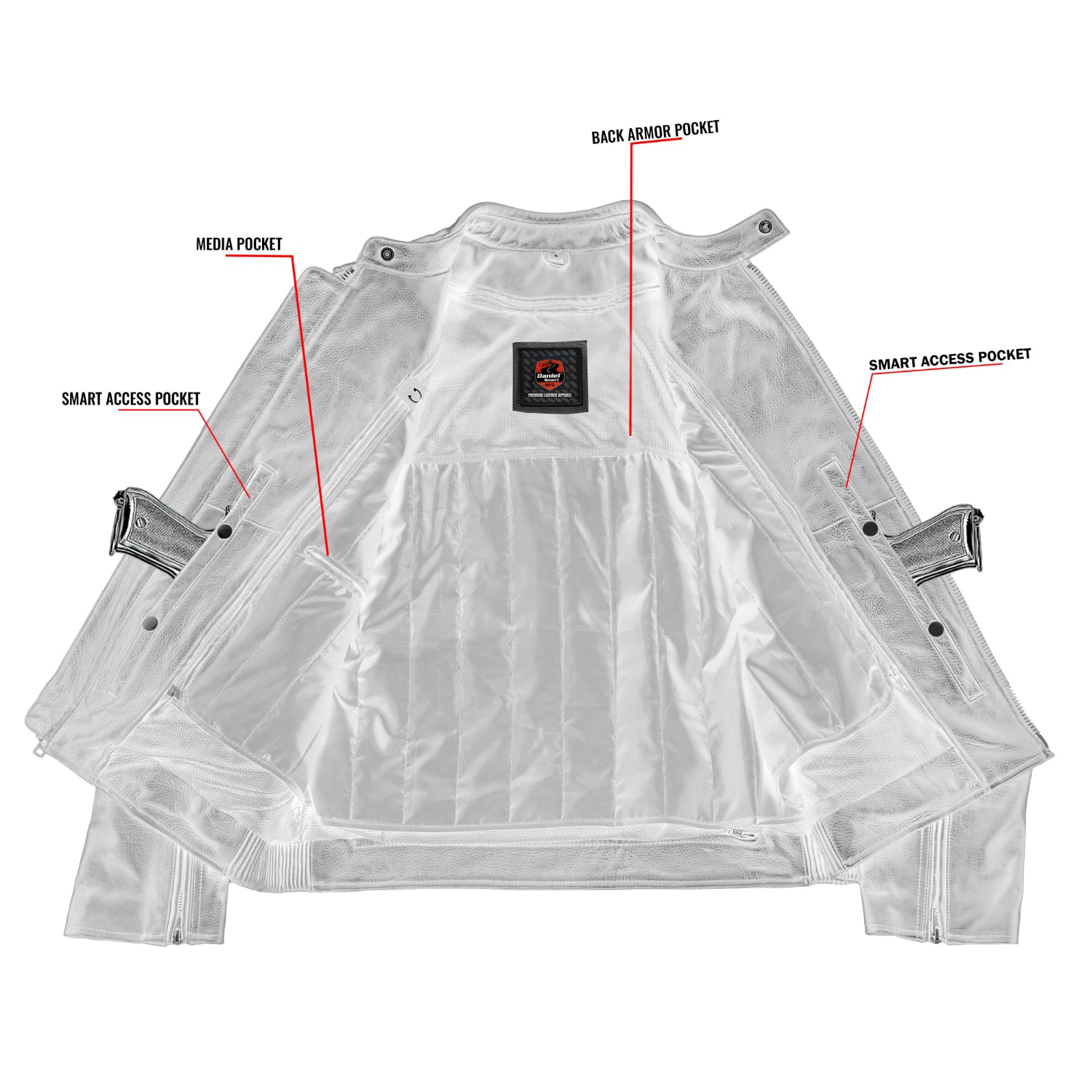 HellWay Men’s Leather Motorcycle Jacket