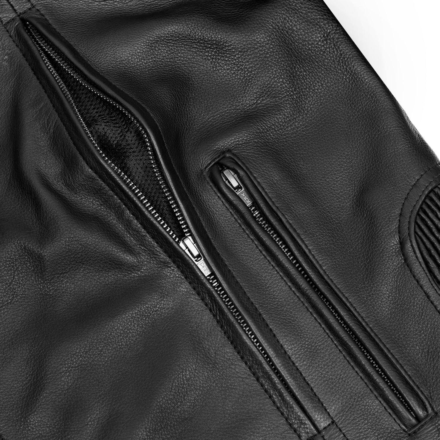 HellWay Men’s Leather Motorcycle Jacket