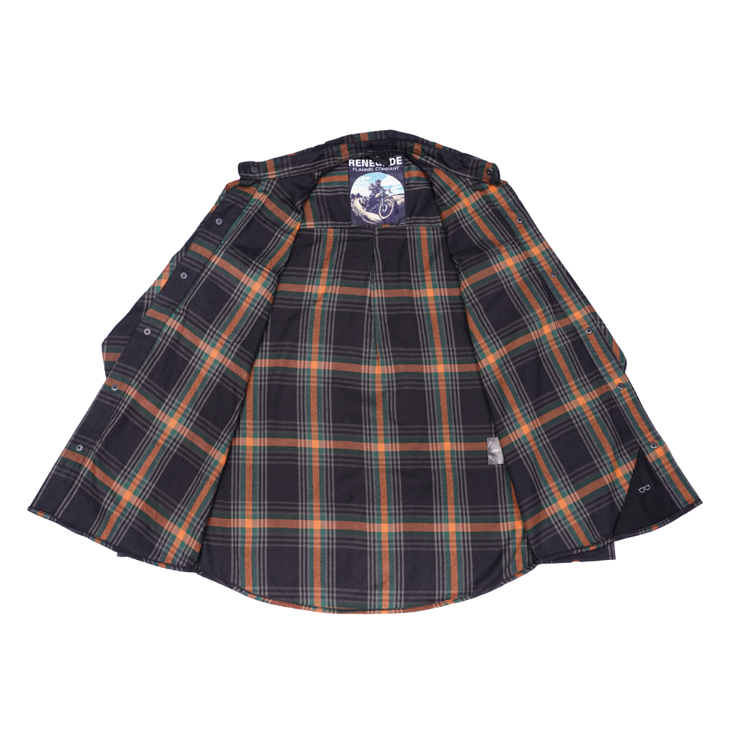 Men's Motorcycle Flannel Shirt