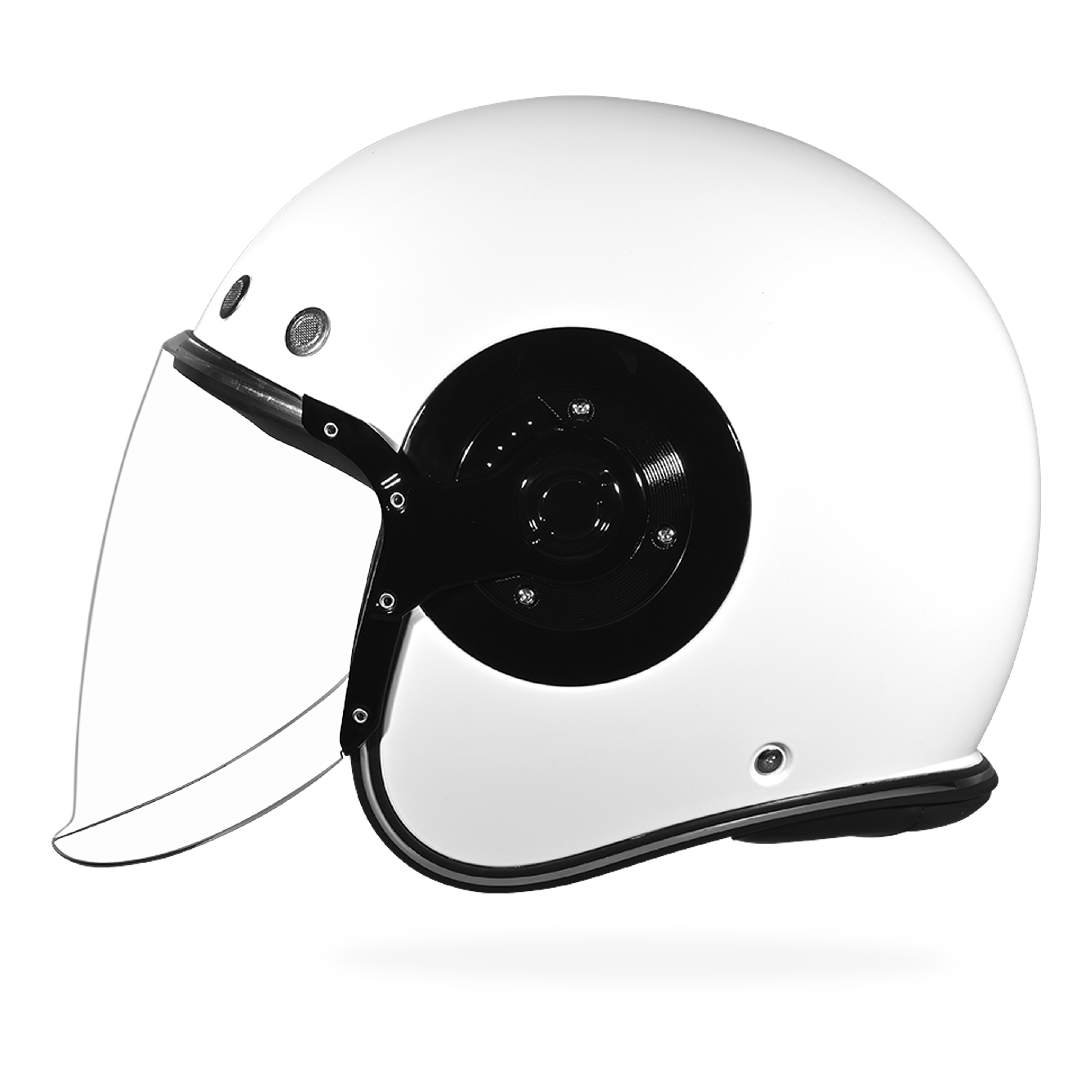 D.O.T. & ECE Daytona Retro Jet- Hi-Gloss White