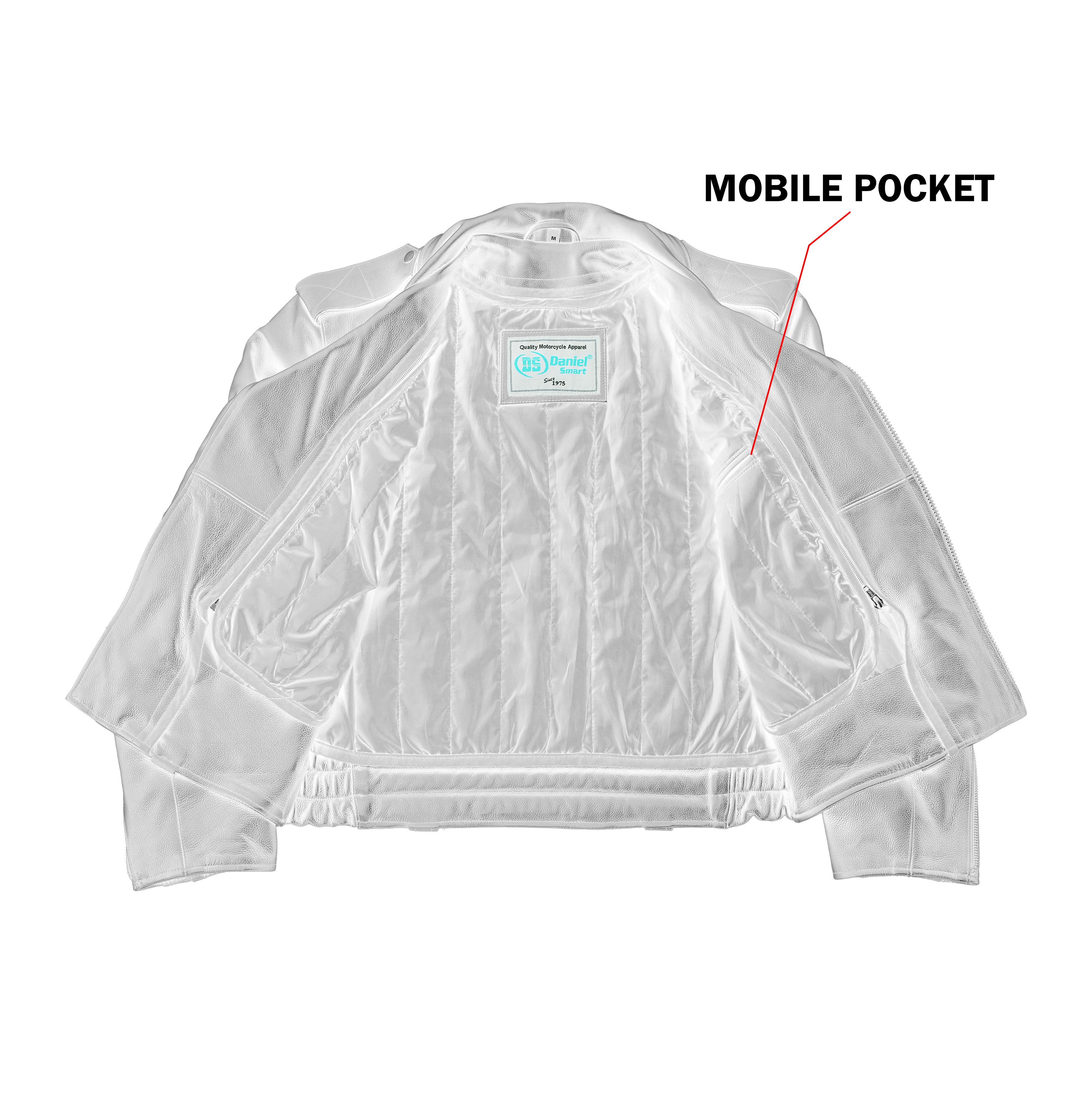 Law Line™ Men’s Leather Motorcycle Jacket