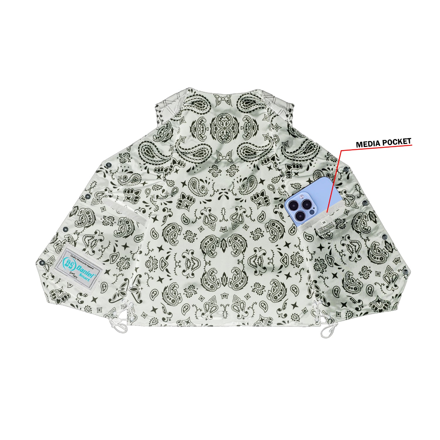 Midnight Thread Men’s Leather Motorcycle Vest