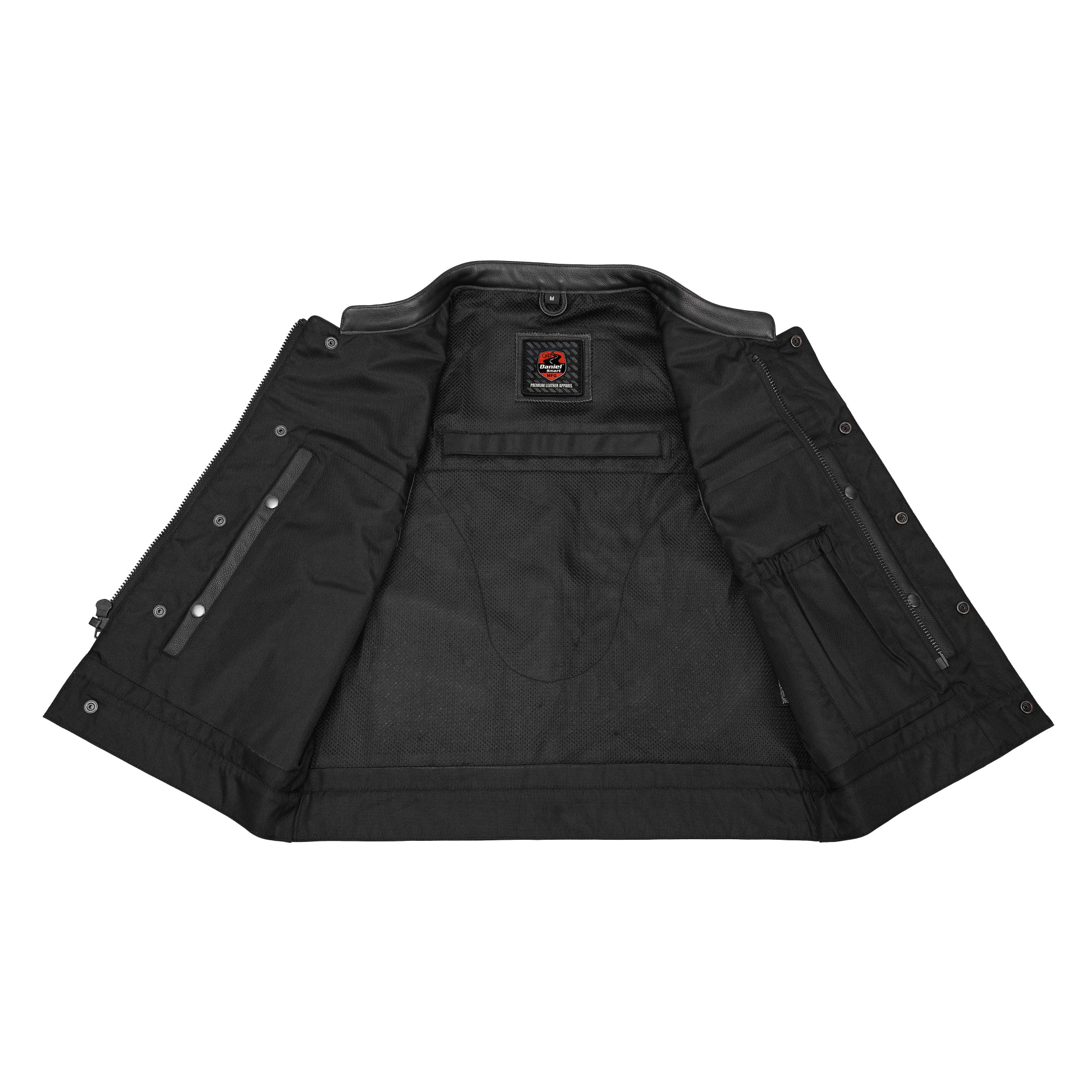 Mile Maker™ Men’s Lowcut Perforated Leather Motorcycle Vest