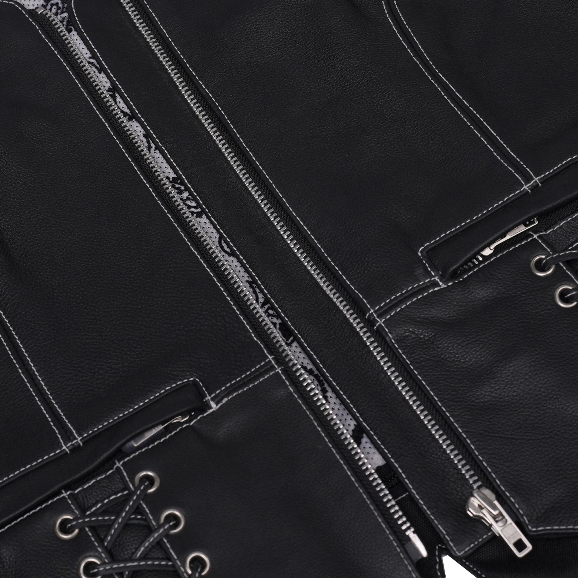Night Edge™ Women's Leather Motorcycle Vest