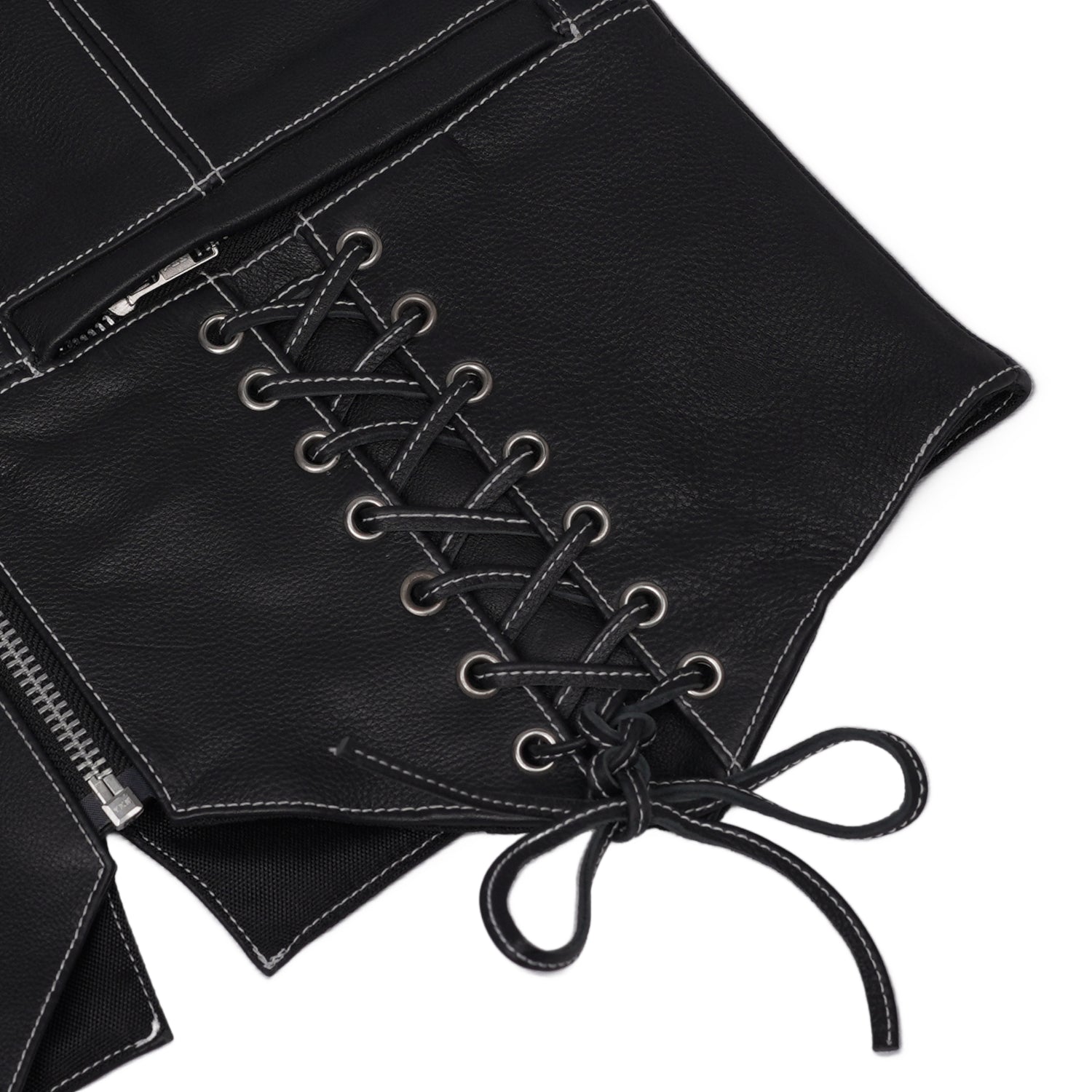 Night Edge™ Women's Leather Motorcycle Vest