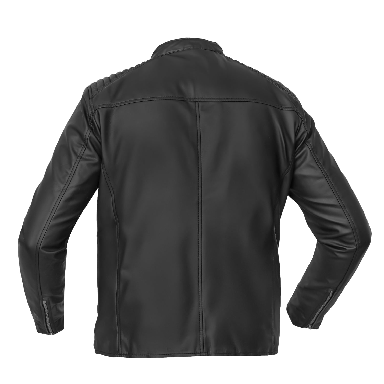 Nyrox Men’s Faux Leather Motorcycle Jacket