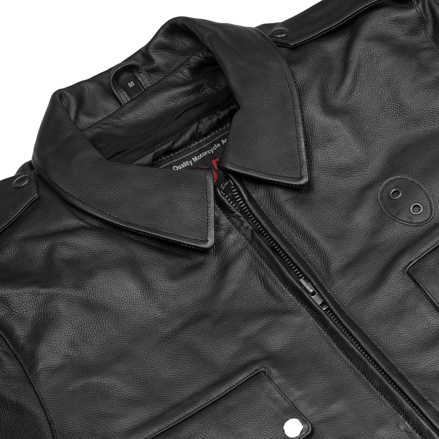 Raw Cope Men’s Leather Motorcycle Jacket