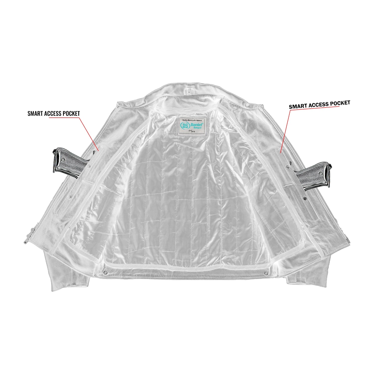 Raw Cope Men’s Leather Motorcycle Jacket