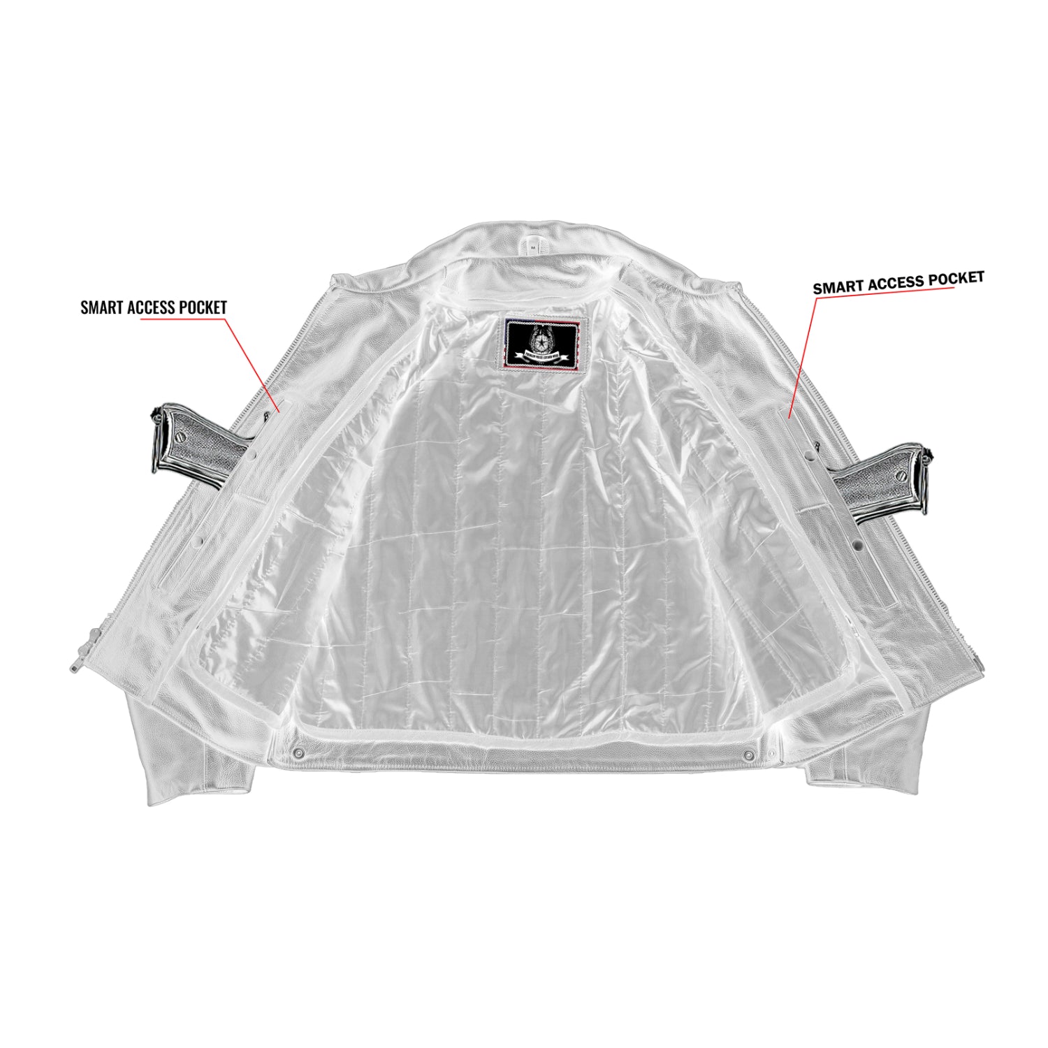 Raw Cope™ Men’s Leather Motorcycle Jacket