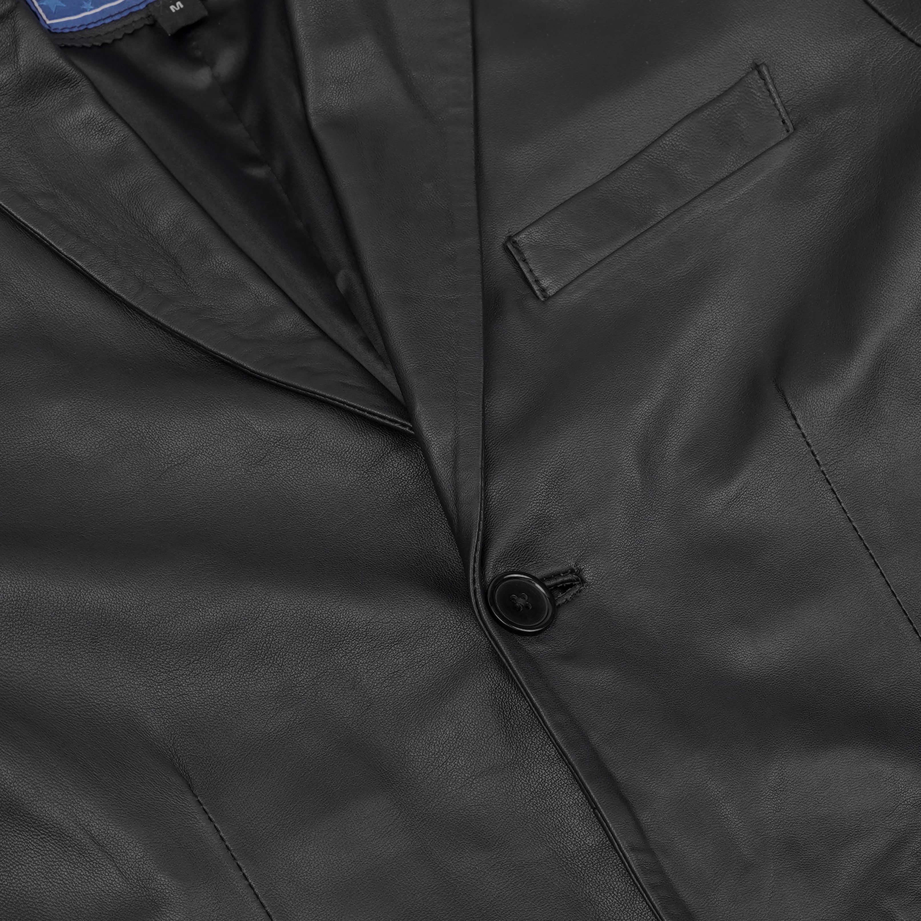 Breeze Rider Men's Motorcycle Leather Blazer