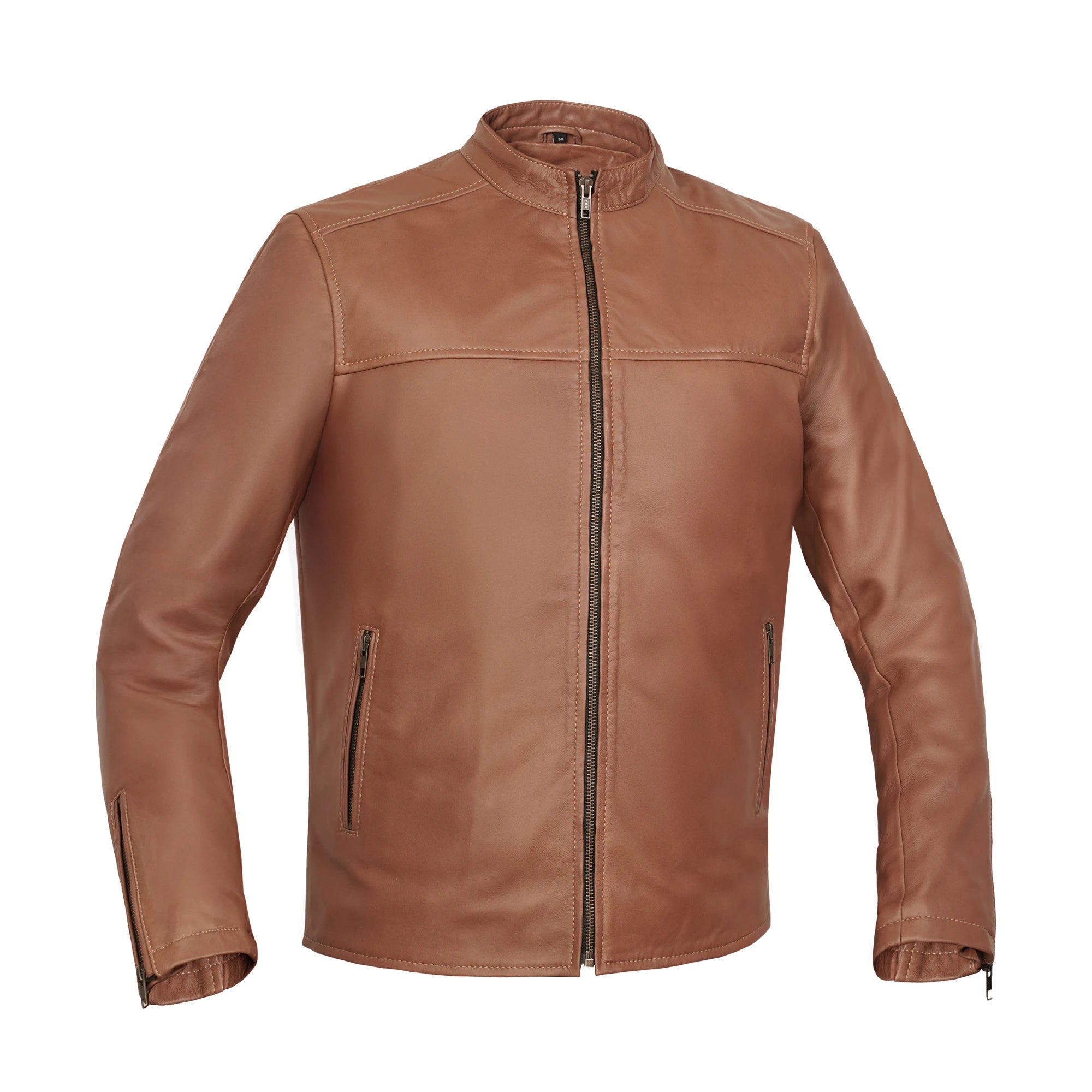 Rustic Stunner Men's Brown Fashion Leather Jacket