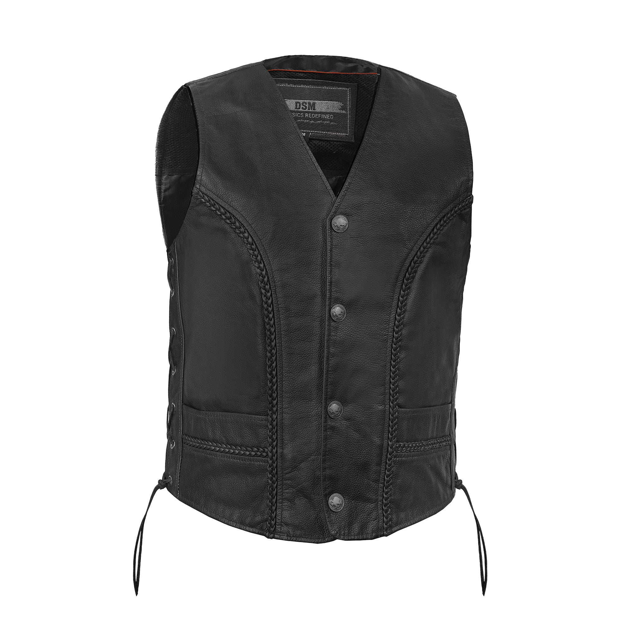 Rustler™ - Men's Motorcycle Leather Vest
