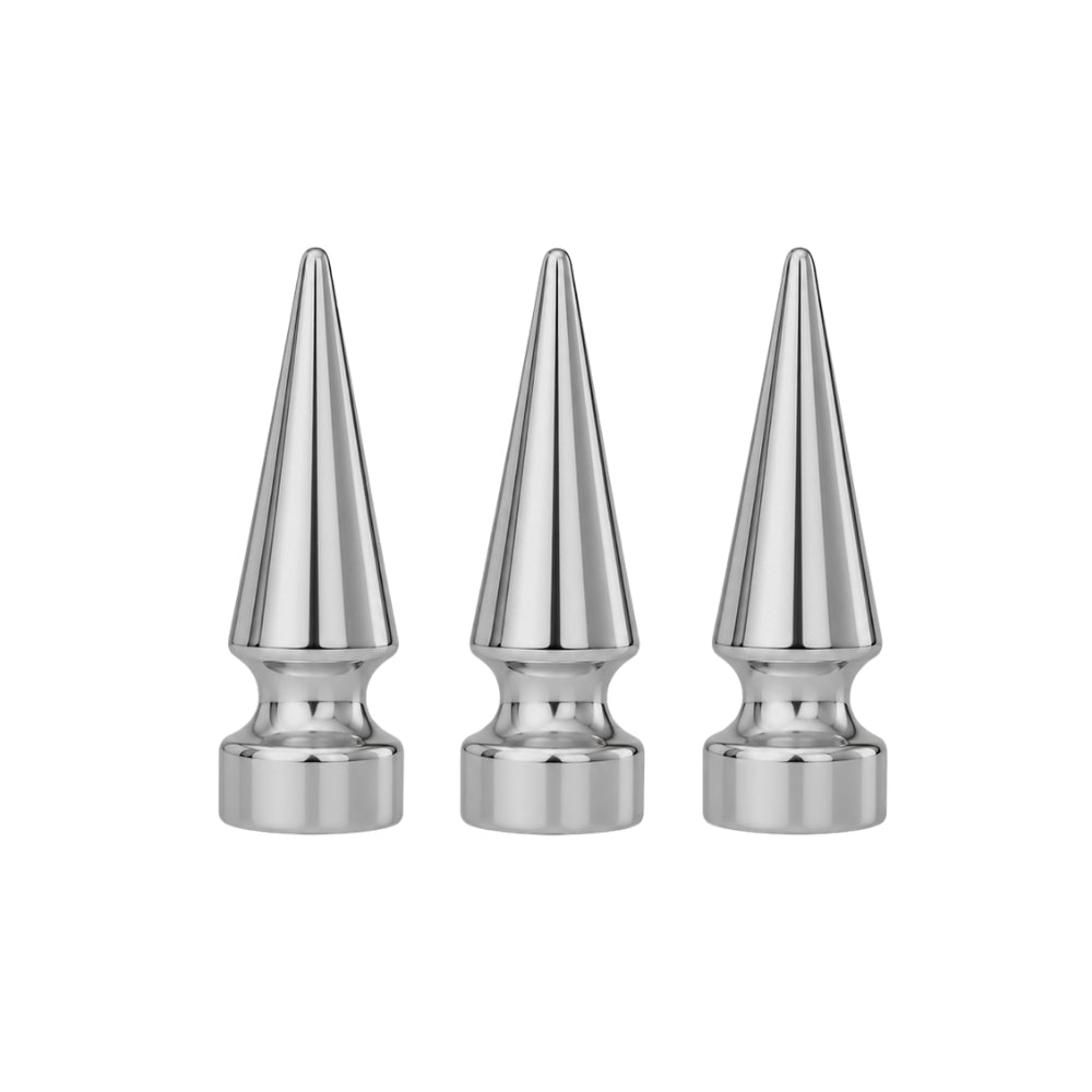 Chrome Screw-back Spike Studs - 12mm