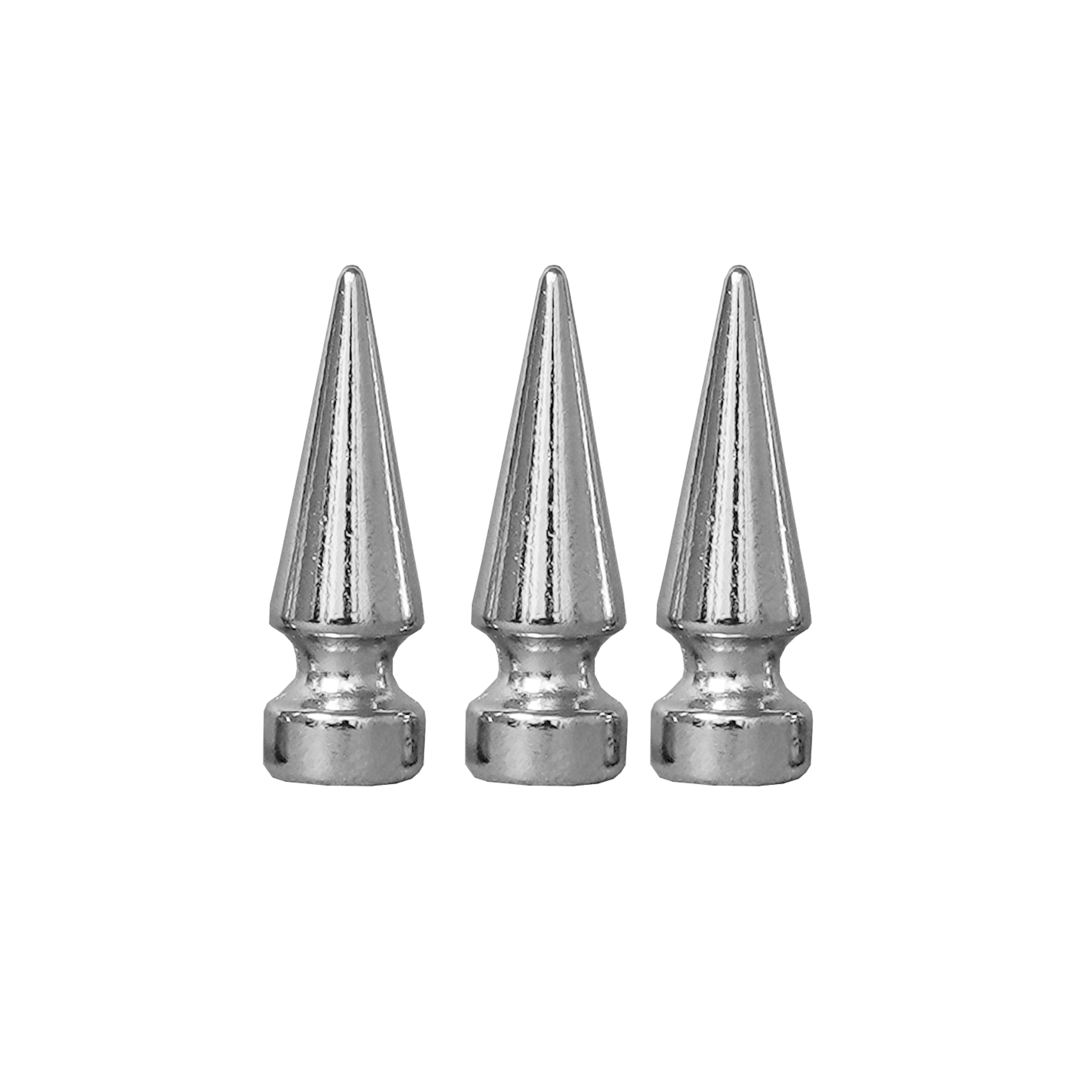 Chrome Screw-back Spike Studs - 12mm