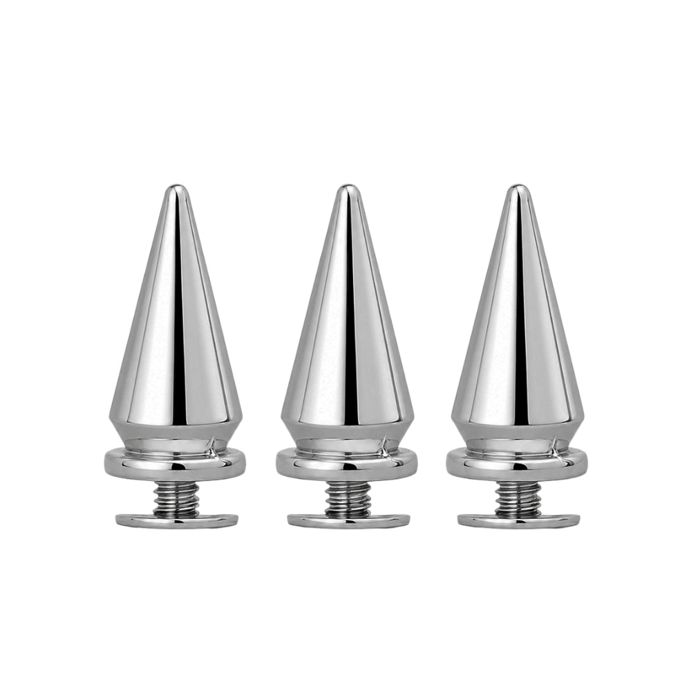 Chrome Screw-back Spike Studs - 20mm