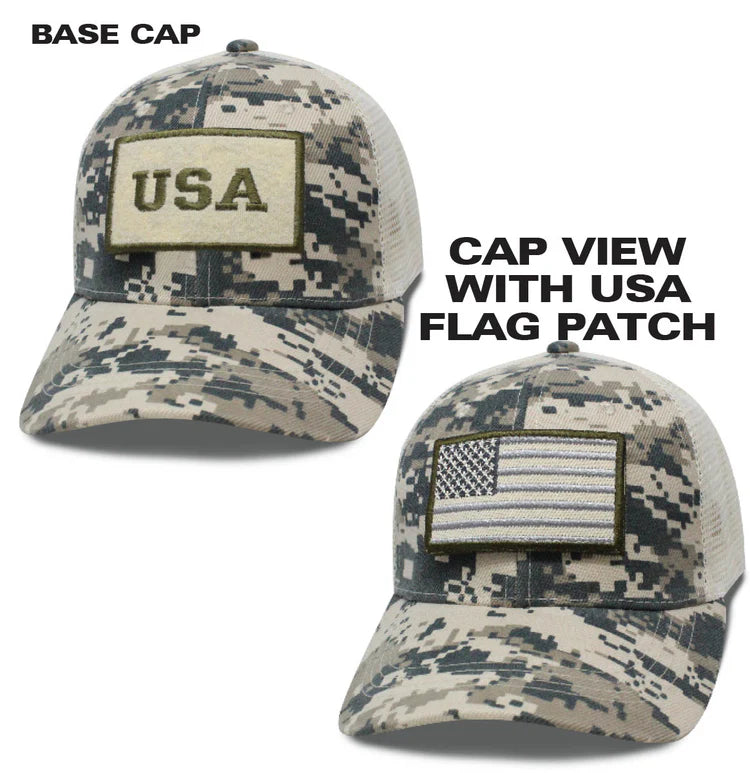 Digital Camo USA Patch Cap