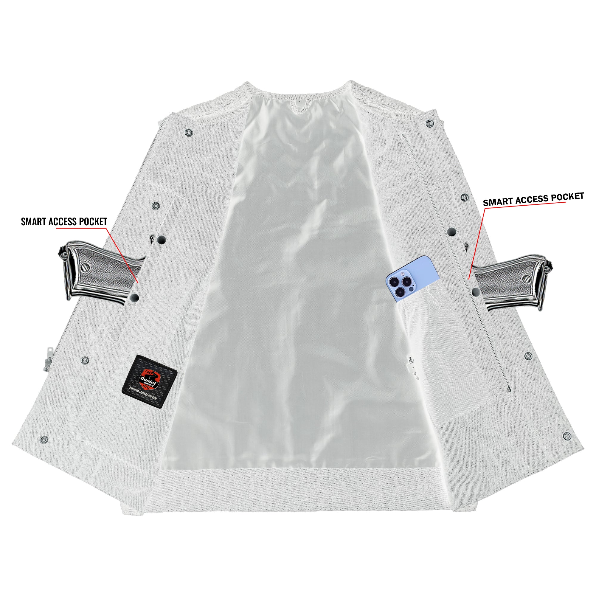 Shoveller - Men’s Motorcycle Denim Vest