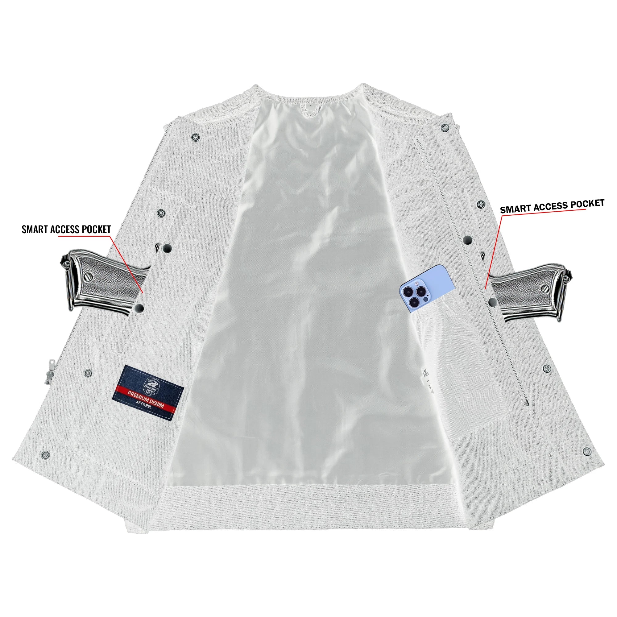 Shoveller - Men’s Motorcycle Denim Vest