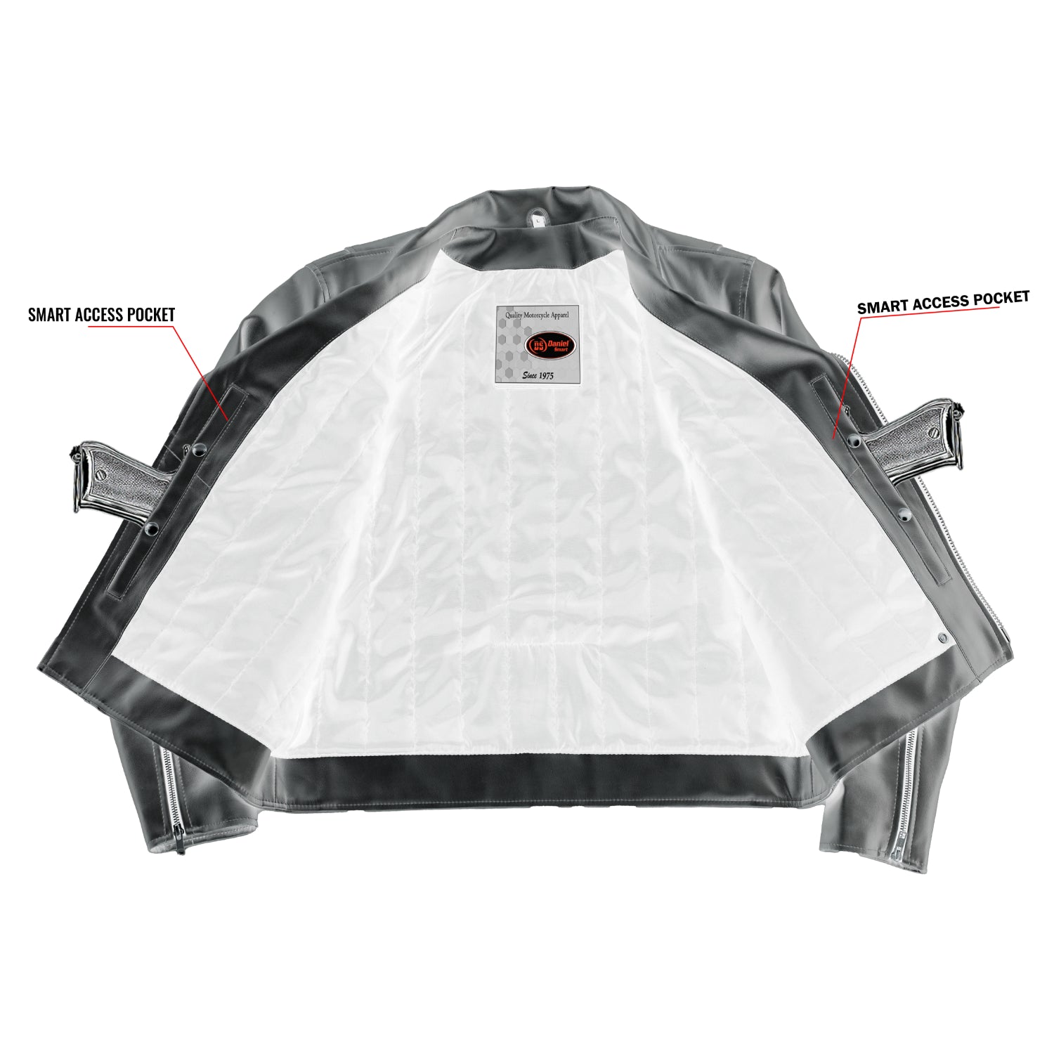 Sinister – Men’s Faux Leather Motorcycle Jacket