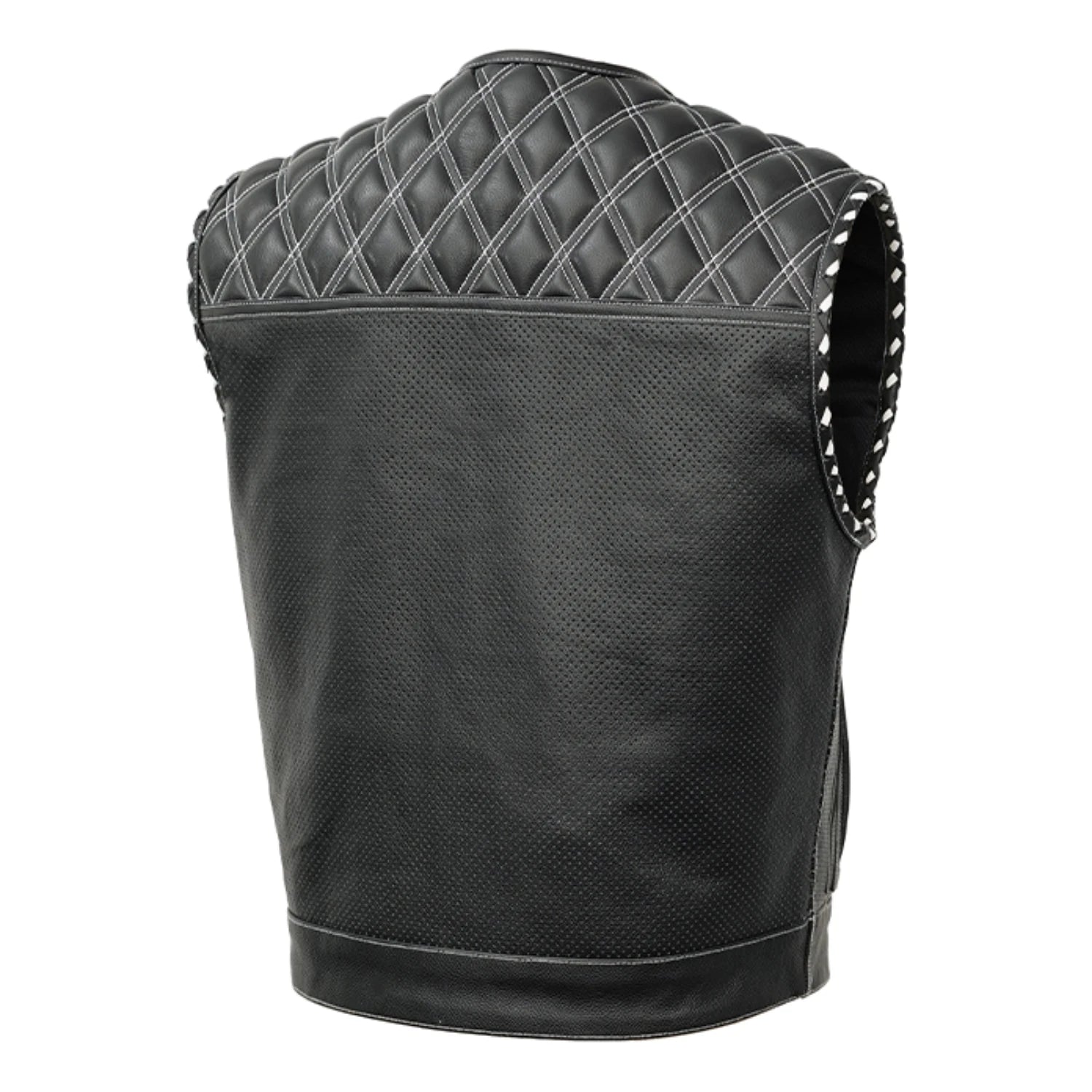 Sledgehammer Perforated Lowcut Summer Spark Men's Leather Vest