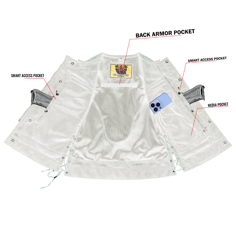 Sunflare Women’s Motorcycle Summer Spark Mesh Vest