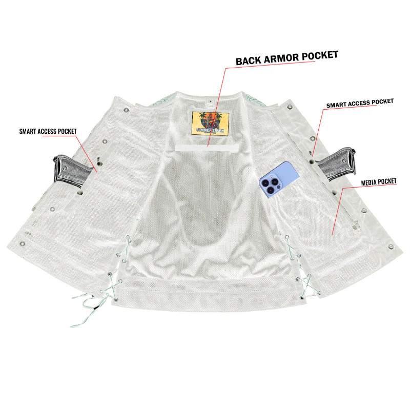 Sunflare Women’s Motorcycle Summer Spark Mesh Vest