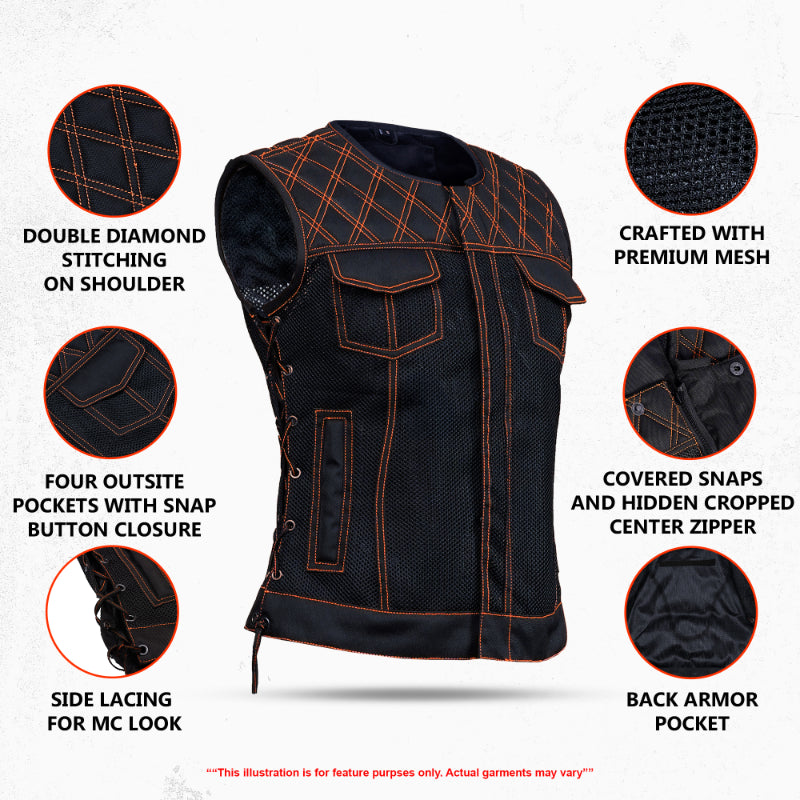 Sunflare Women’s Motorcycle Summer Spark Mesh Vest