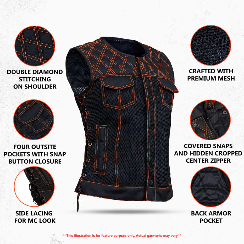 Sunflare Women’s Motorcycle Summer Spark Mesh Vest