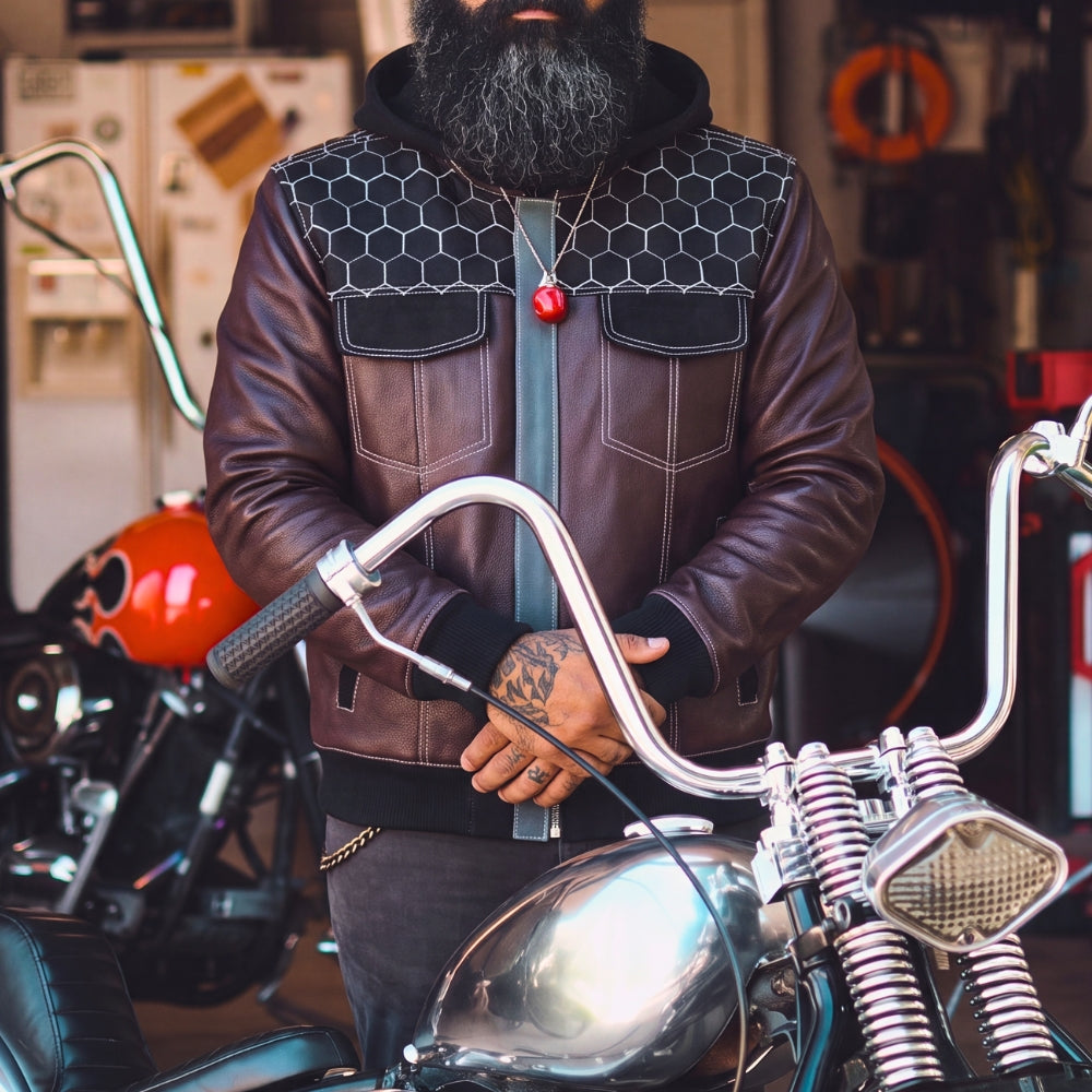 Men's Club Style Custom Motorcycle Jacket
