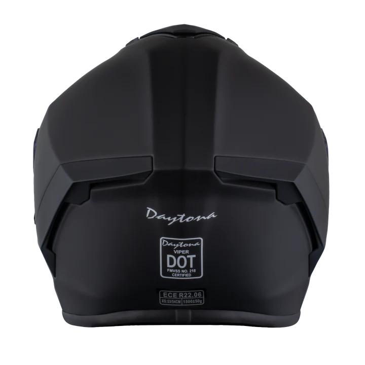 D.O.T. & ECE DAYTONA VIPER- DULL BLACK