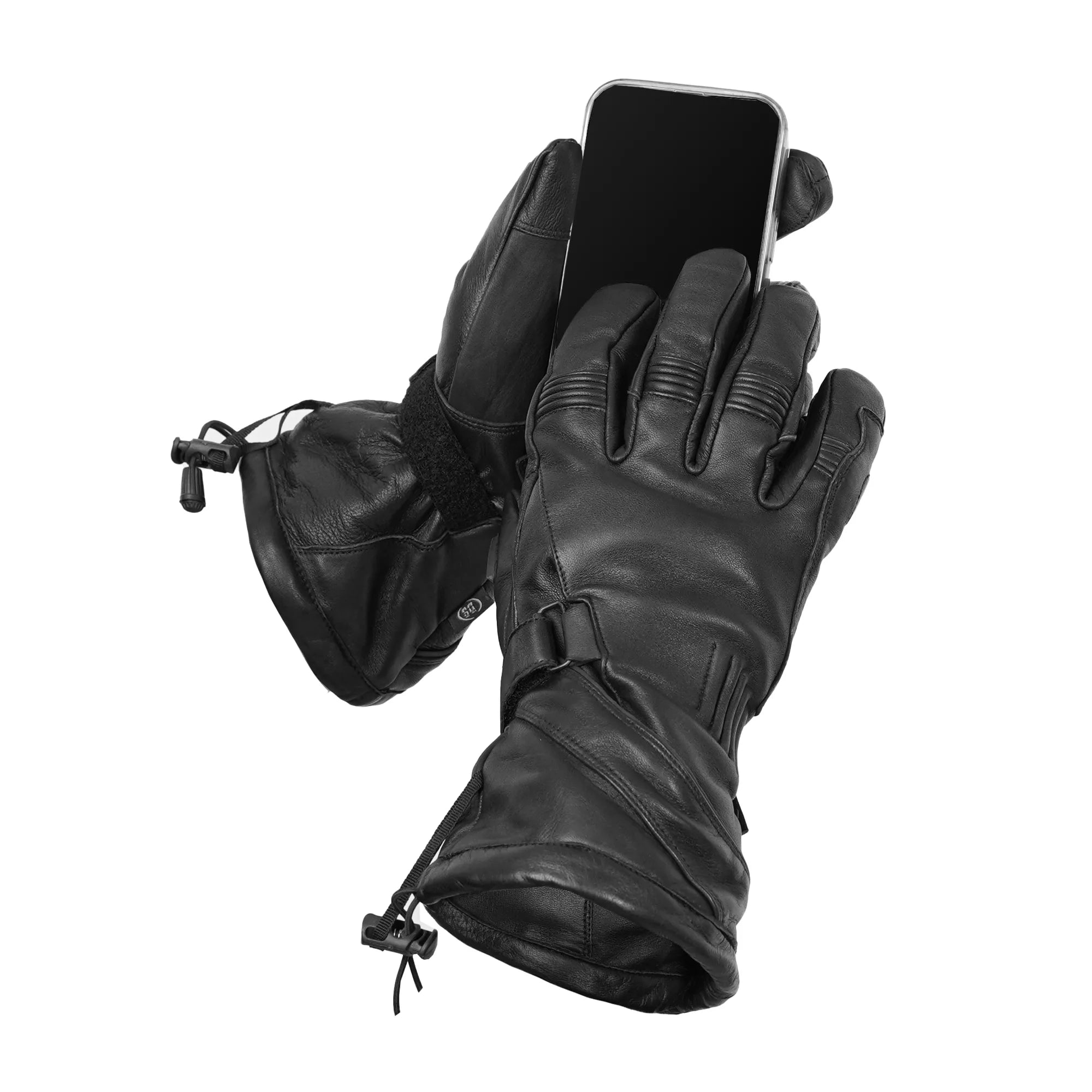 Heritage Hide Men's Deerskin Gauntlet Motorcycle Gloves