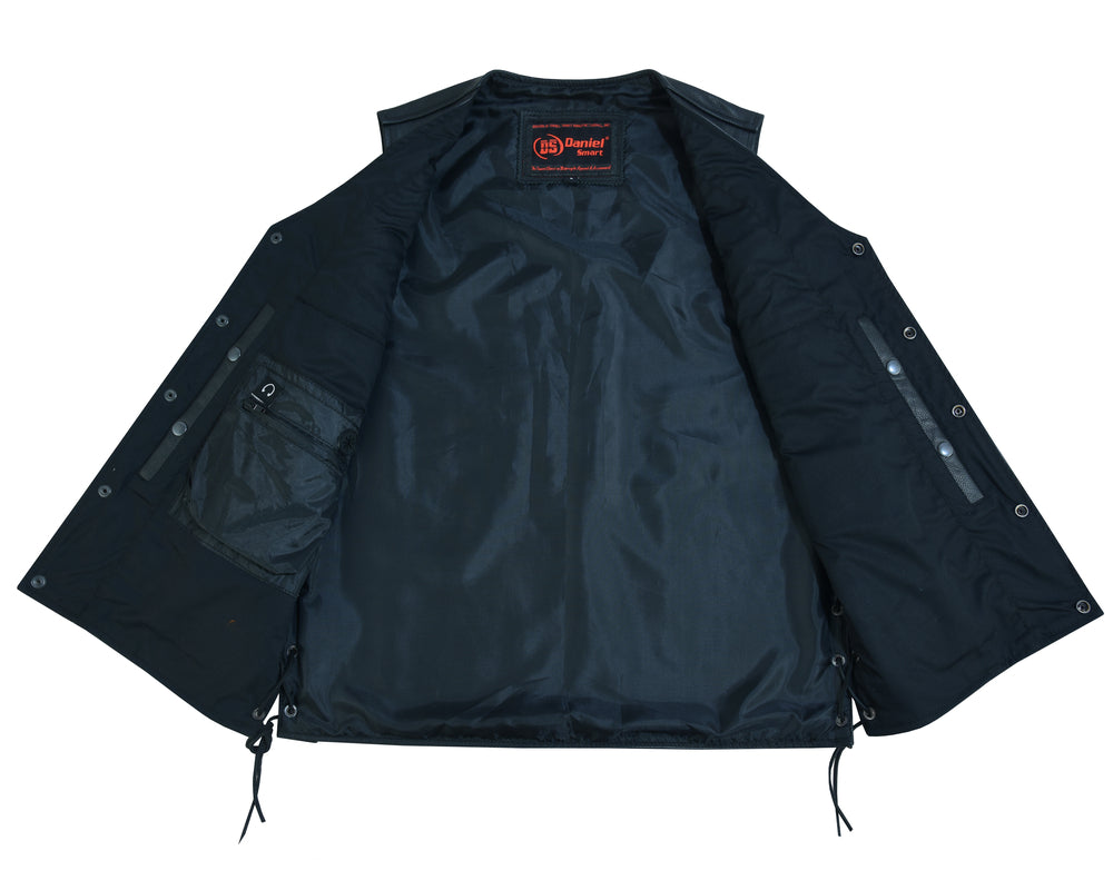 Altura - Men's Motorcycle Leather Vest-Mens Leather Vests-Daniel Smart Mfg - Retail
