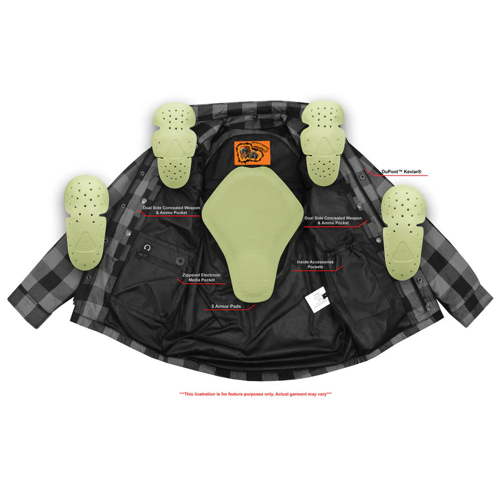 Armored Mens Flannel Shirt-Flannels-Daniel Smart Mfg - Retail