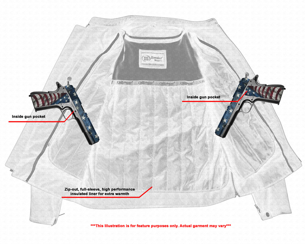 Asphalt - Men's Leather Motorcycle Jacket-Mens Leather Motorcycle Jackets-Daniel Smart Mfg - Retail