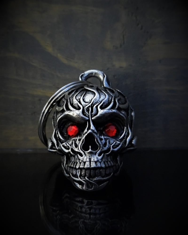 BB-73 Flame Diamond Skull Bell-Bravo Bells-Daniel Smart Mfg - Retail