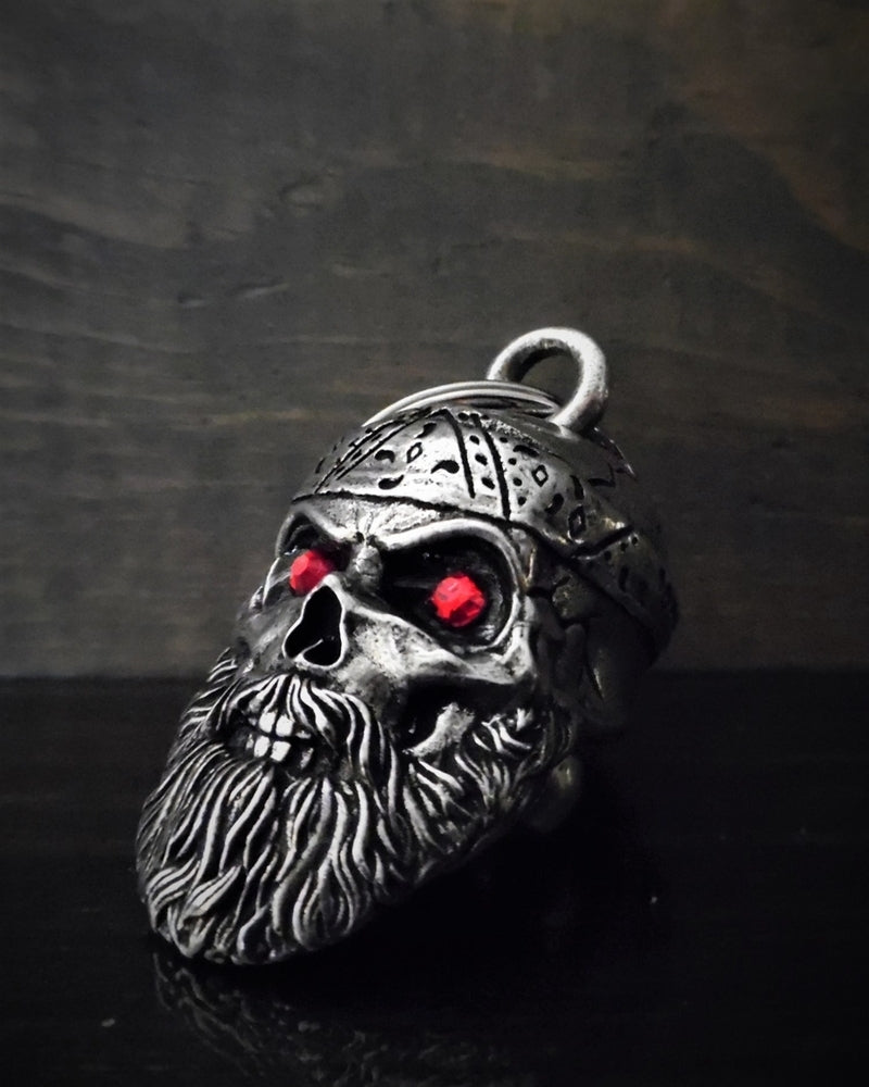 BB-97 Old School Biker Skull Diamond Bell-Bravo Bells-Daniel Smart Mfg - Retail