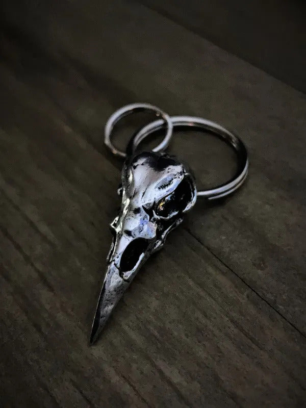 BBK-05 Raven Skull Keychain-Wallet Chains/Key Leash-Daniel Smart Mfg - Retail