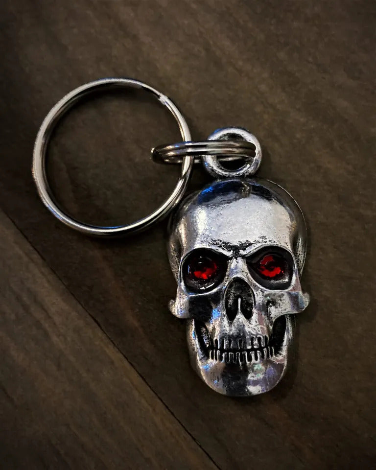 BBK-09 Evil Skull Diamond Keychain-Wallet Chains/Key Leash-Daniel Smart Mfg - Retail
