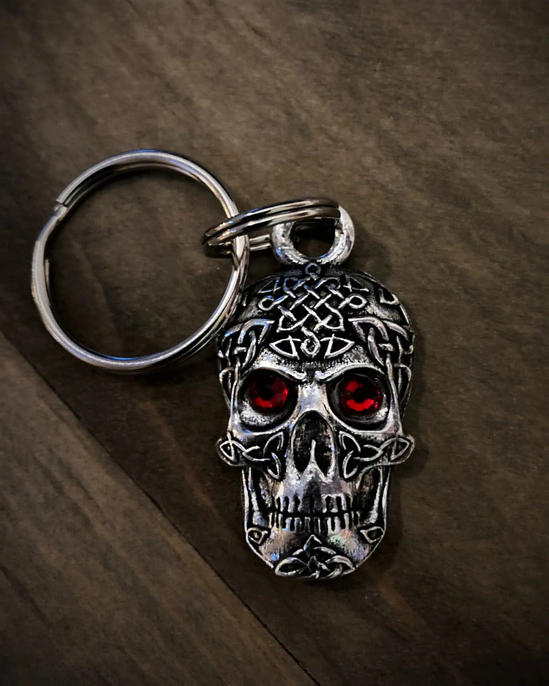 BBK-110 Celtic Skull Diamond Keychain-Wallet Chains/Key Leash-Daniel Smart Mfg - Retail