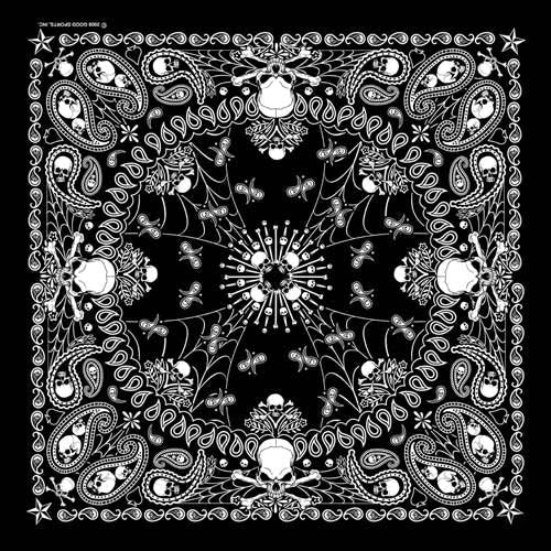 BD2514 Bandana Paisley GS Skeletal-Bandanas-Daniel Smart Mfg - Retail