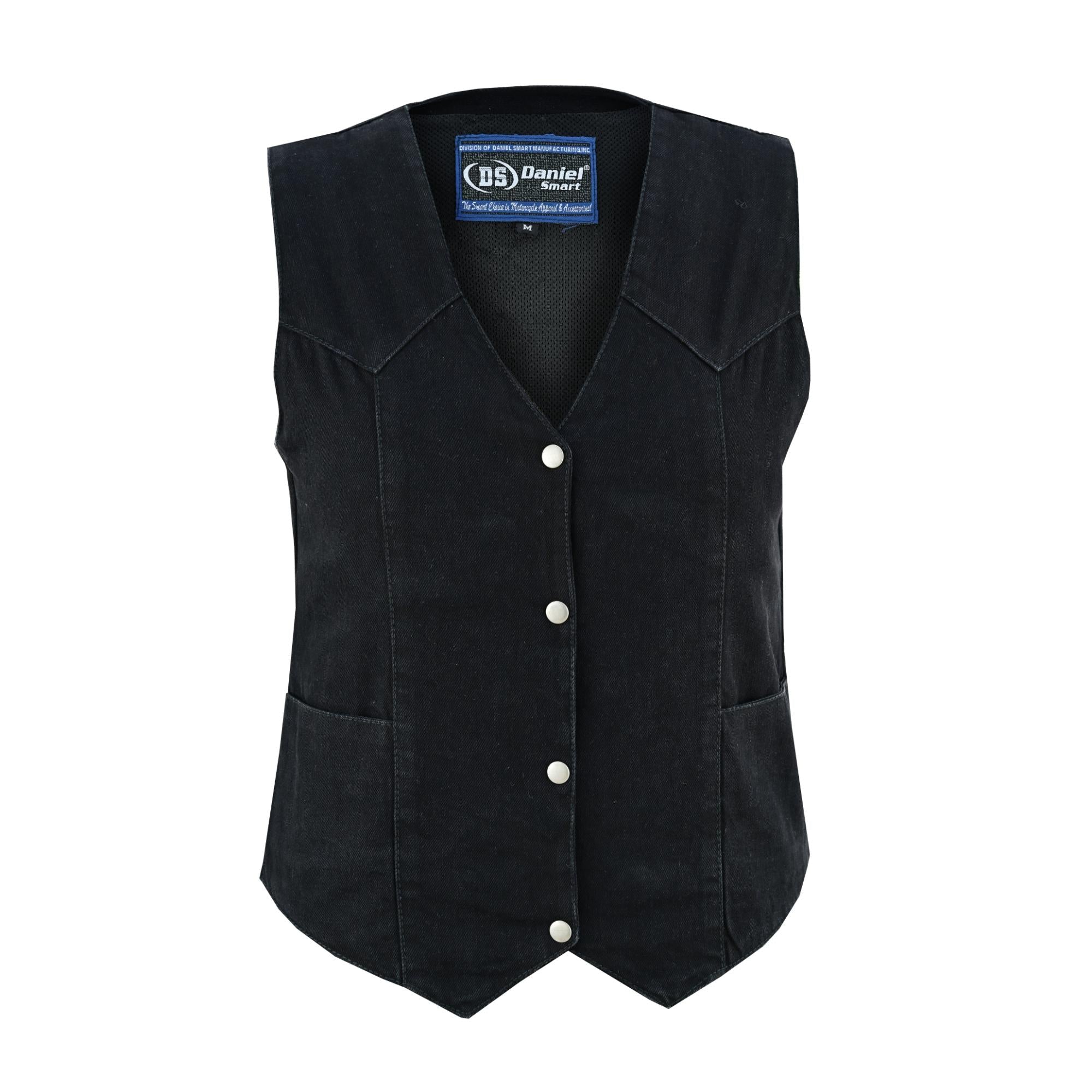 Beatrix - Women's Denim Vest-Womens Denim Vests-Daniel Smart Mfg - Retail