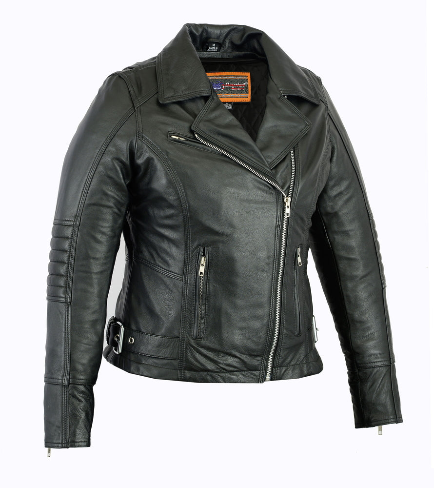 Black Orchid - Women's Leather Jacket-Womens Leather Motorcycle Jackets-Daniel Smart Mfg - Retail