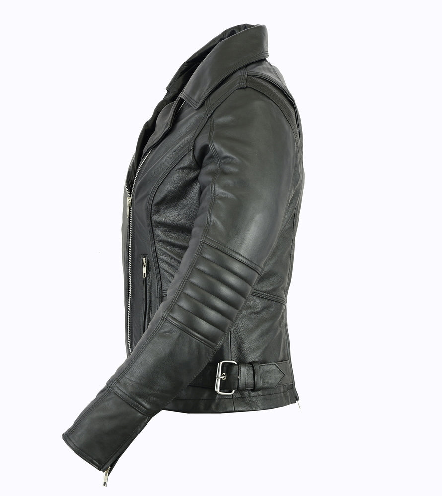 Black Orchid - Women's Leather Jacket-Womens Leather Motorcycle Jackets-Daniel Smart Mfg - Retail