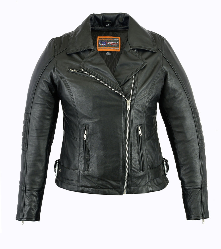 Black Orchid - Women's Leather Jacket-Womens Leather Motorcycle Jackets-Daniel Smart Mfg - Retail