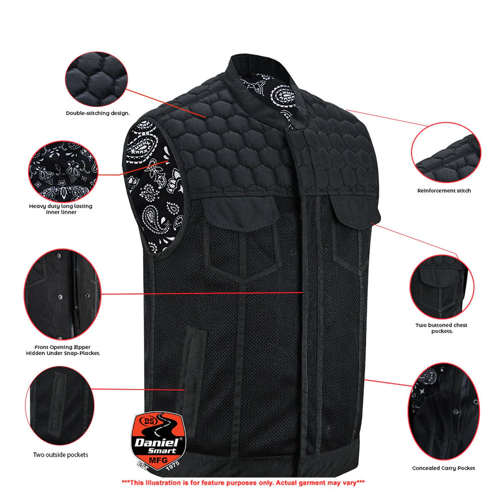 Mesh Rave™ Men's Textile Motorcycle Vest