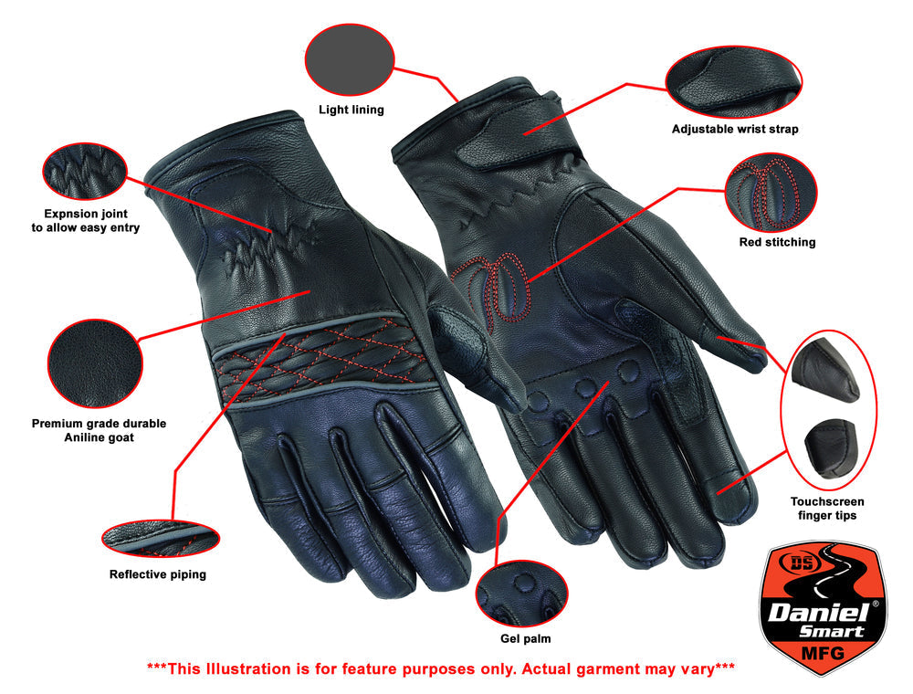 BlackCherry Grip - Women's Lightweight Gloves-Womens Lightweight Gloves-Daniel Smart Mfg - Retail